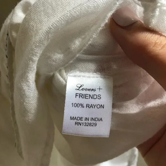 Revolve Embroidered Boho White Dress - Picture 4 of 12